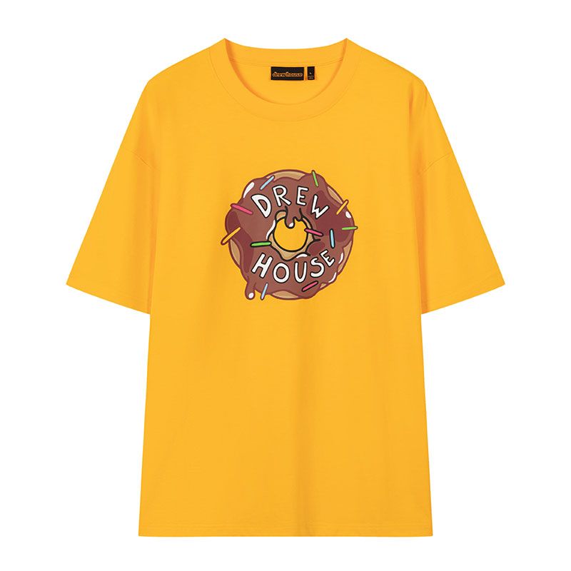 Drew House 甜甜圈 短袖T恤 金黃色 DH-HJ2514-GY