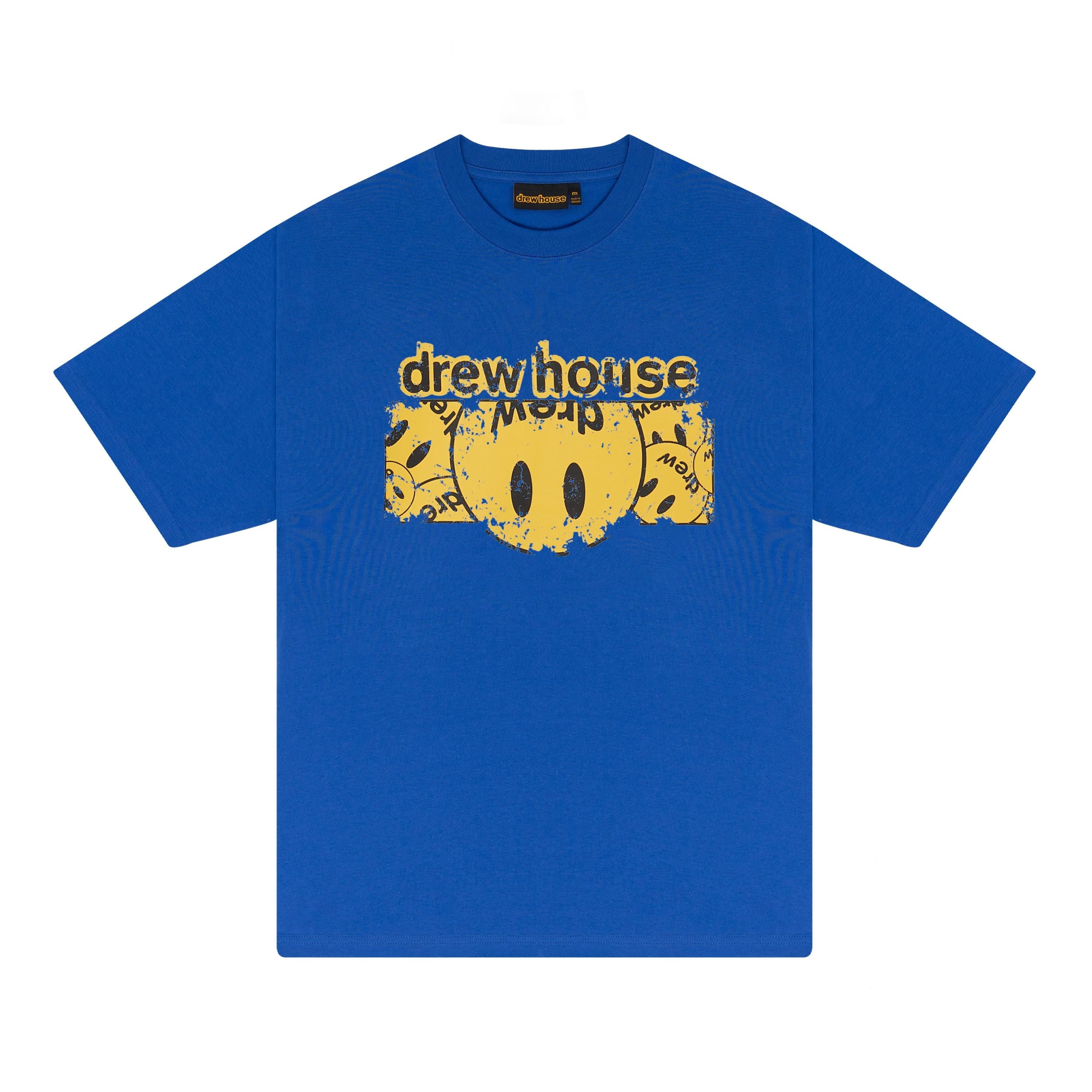 Drew House 倒置笑臉 短袖T恤 皇家藍 DH-HJ2612