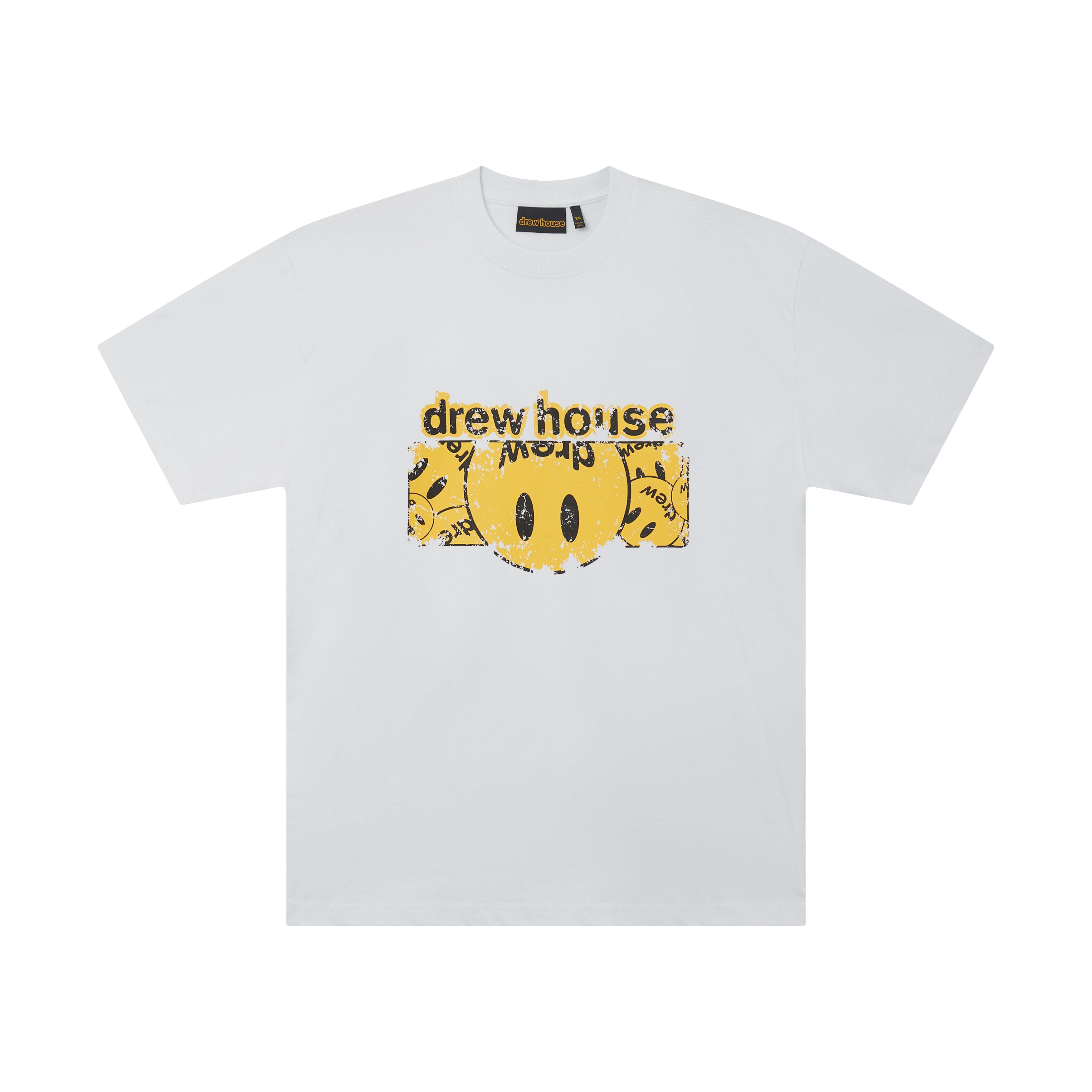 Drew House 倒置笑臉 短袖T恤 淡藍色 DH-HJ2612