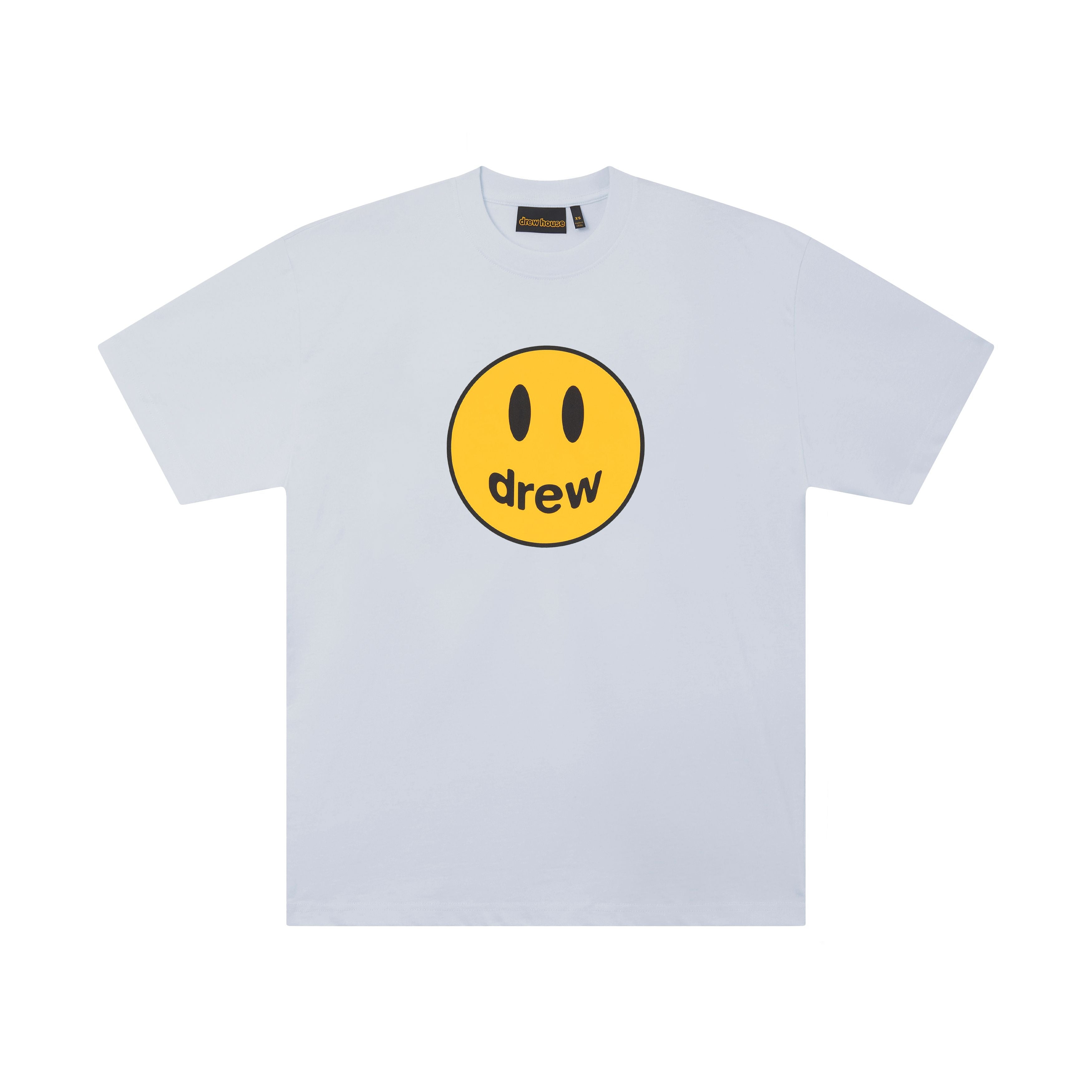 Drew House A笑臉 短袖T恤 冰藍色 DH-HJ2614-BB