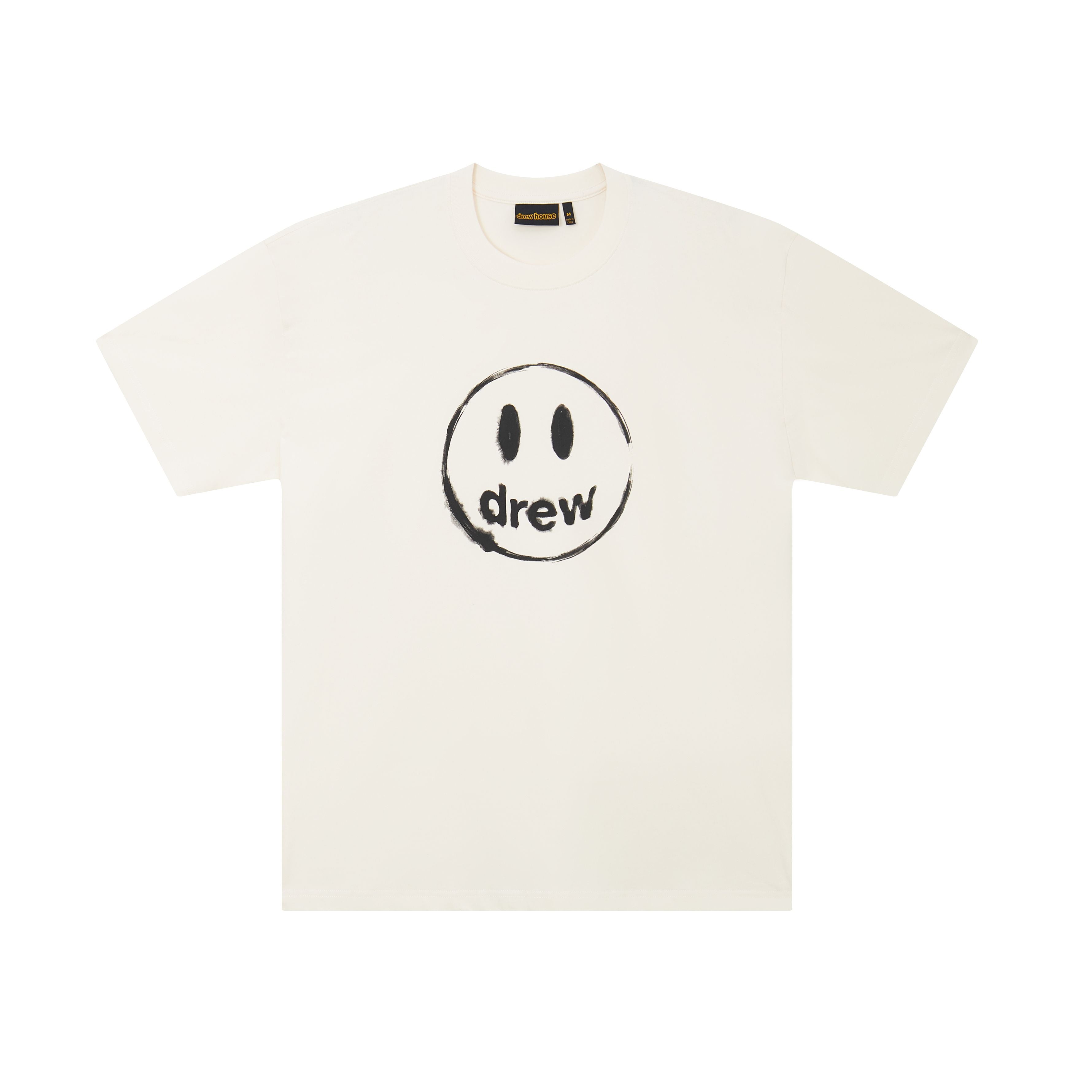 Drew House 水墨笑臉 短袖T恤 微白色 DH-HJ2615