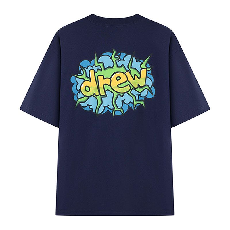 Drew House 閃電字母 短袖T恤 深海軍藍 DH-TECN005-DN