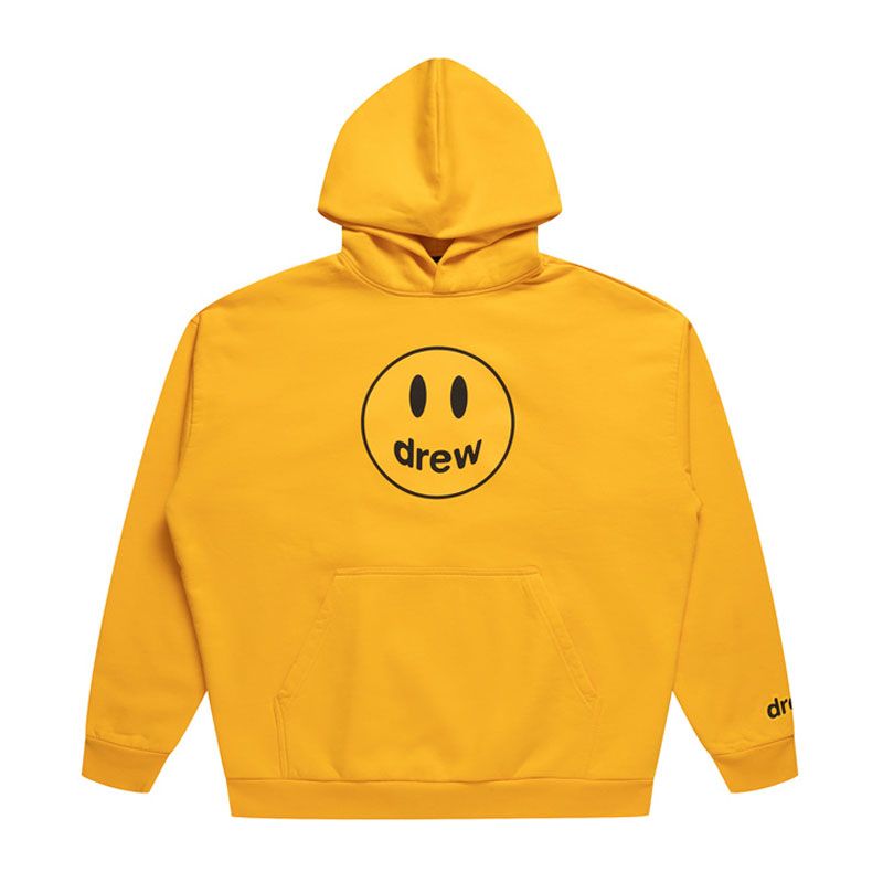 Drew House A笑臉 帽T 金黃色 DR-FW21-092