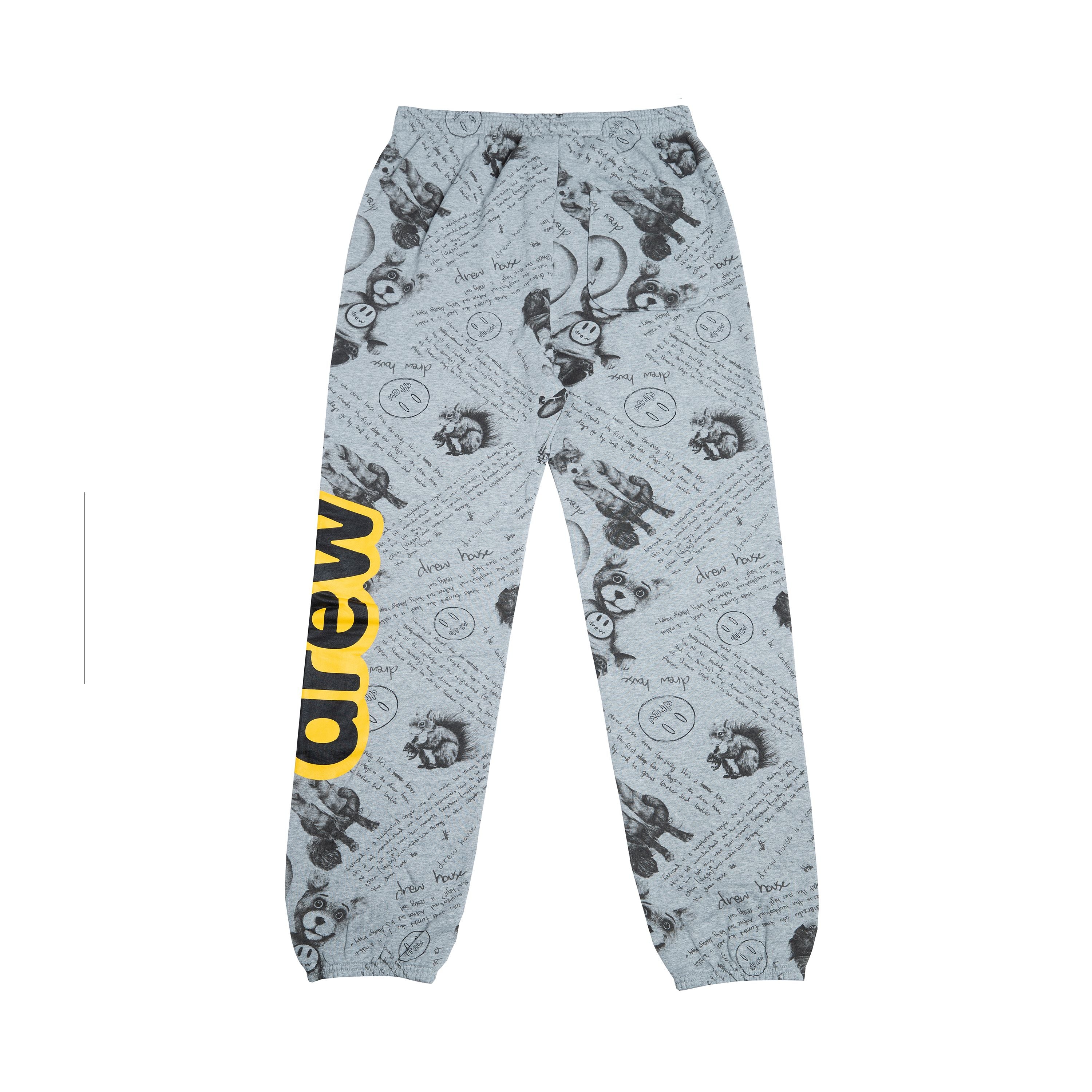 Drew House 其他 長褲 麻灰色 DR-FW21-104