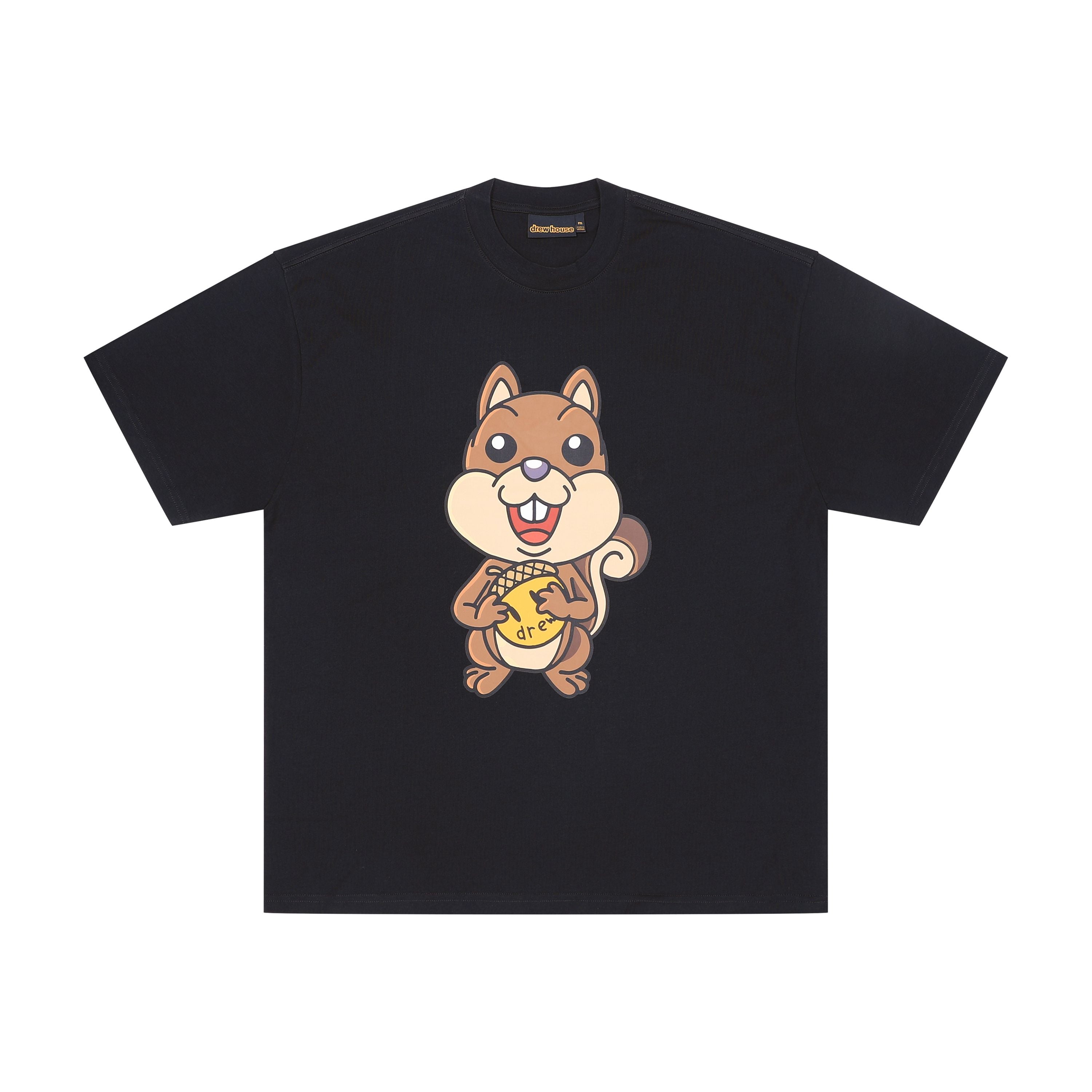 Drew House 松鼠 短袖T恤 黑色 DR-FW22-1230