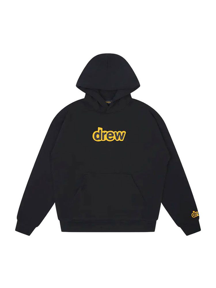 Drew House A字母 帽T 黑色 DR-FW22-221