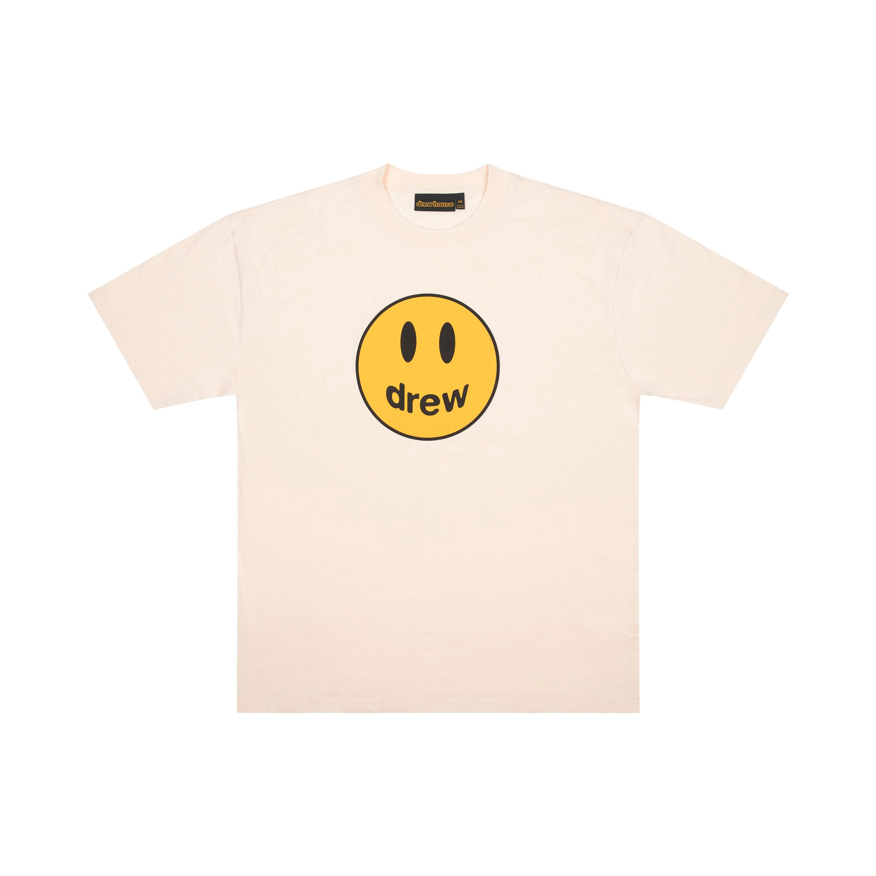 Drew House A笑臉 短袖T恤 奶白色 DR-FW22-412
