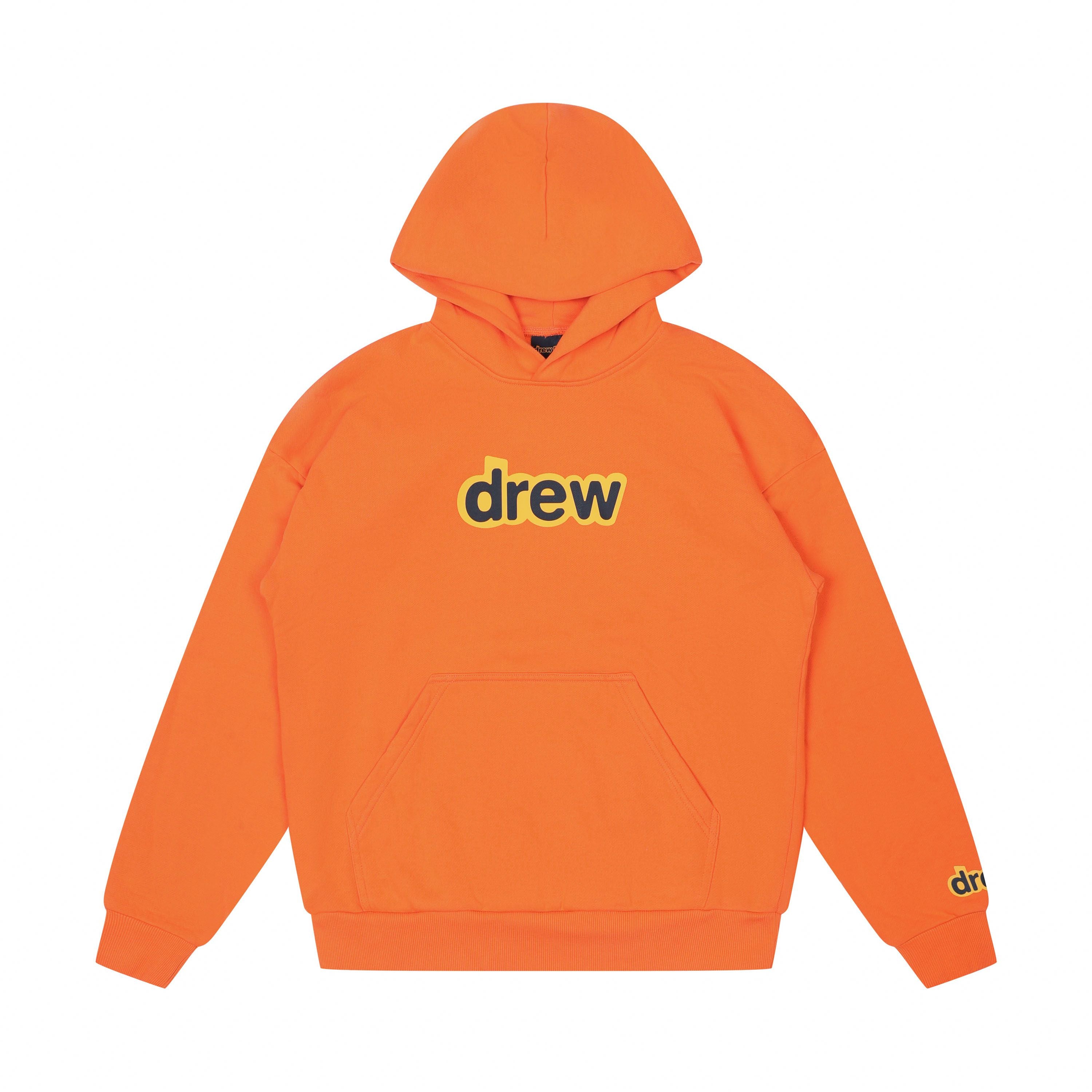 Drew House A字母 帽T 橘色 DR-FW22-505
