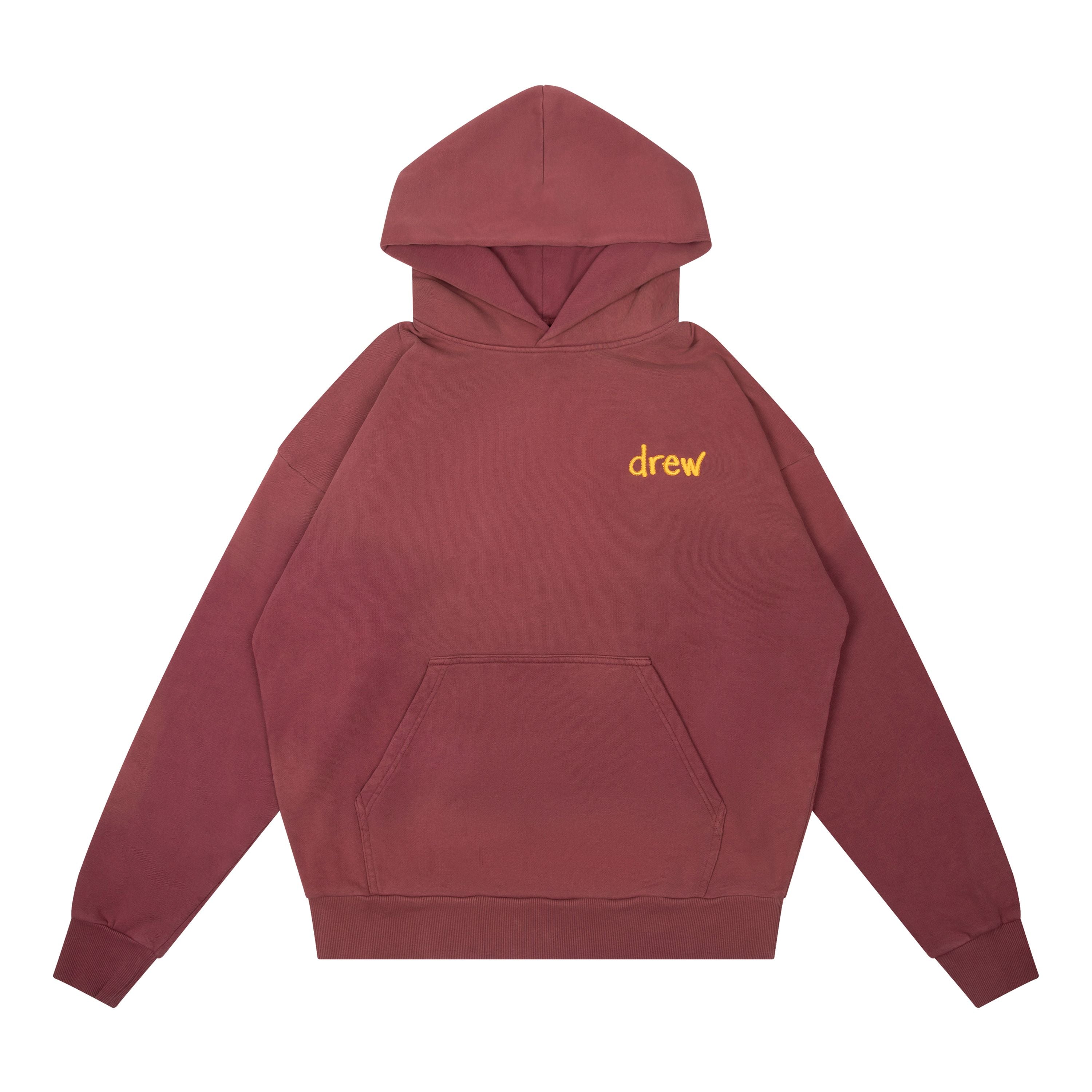 Drew House 其他 帽T 褪褐紅色 DR-FW22-669