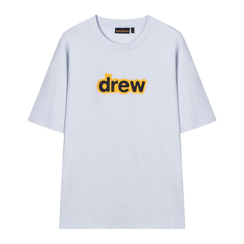 Drew House A字母 短袖T恤 淡藍色 DR-SS21-139
