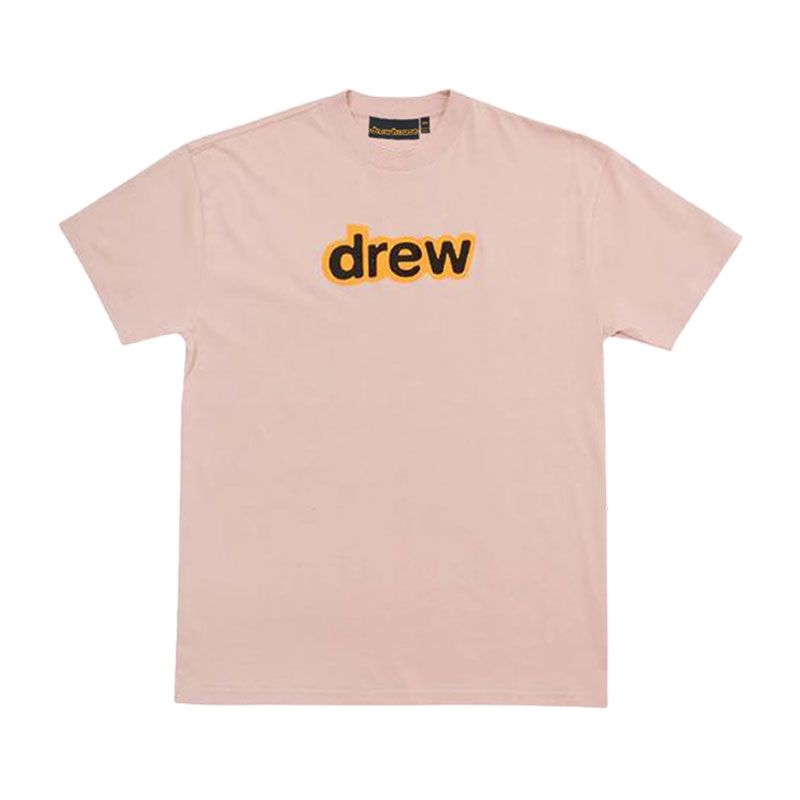 Drew House A字母 短袖T恤 玫瑰粉 DR-SS21-67