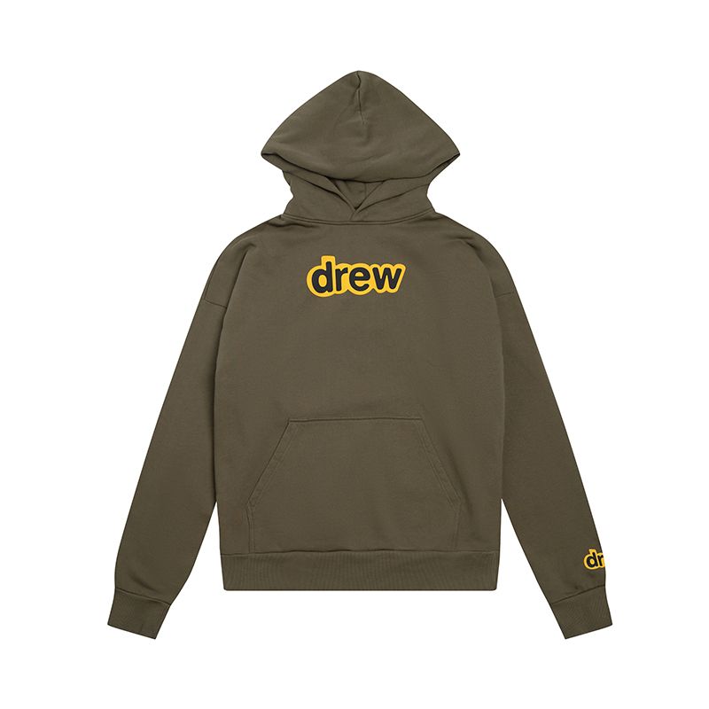 Drew House A字母 帽T 橄欖 DR-SS22-208