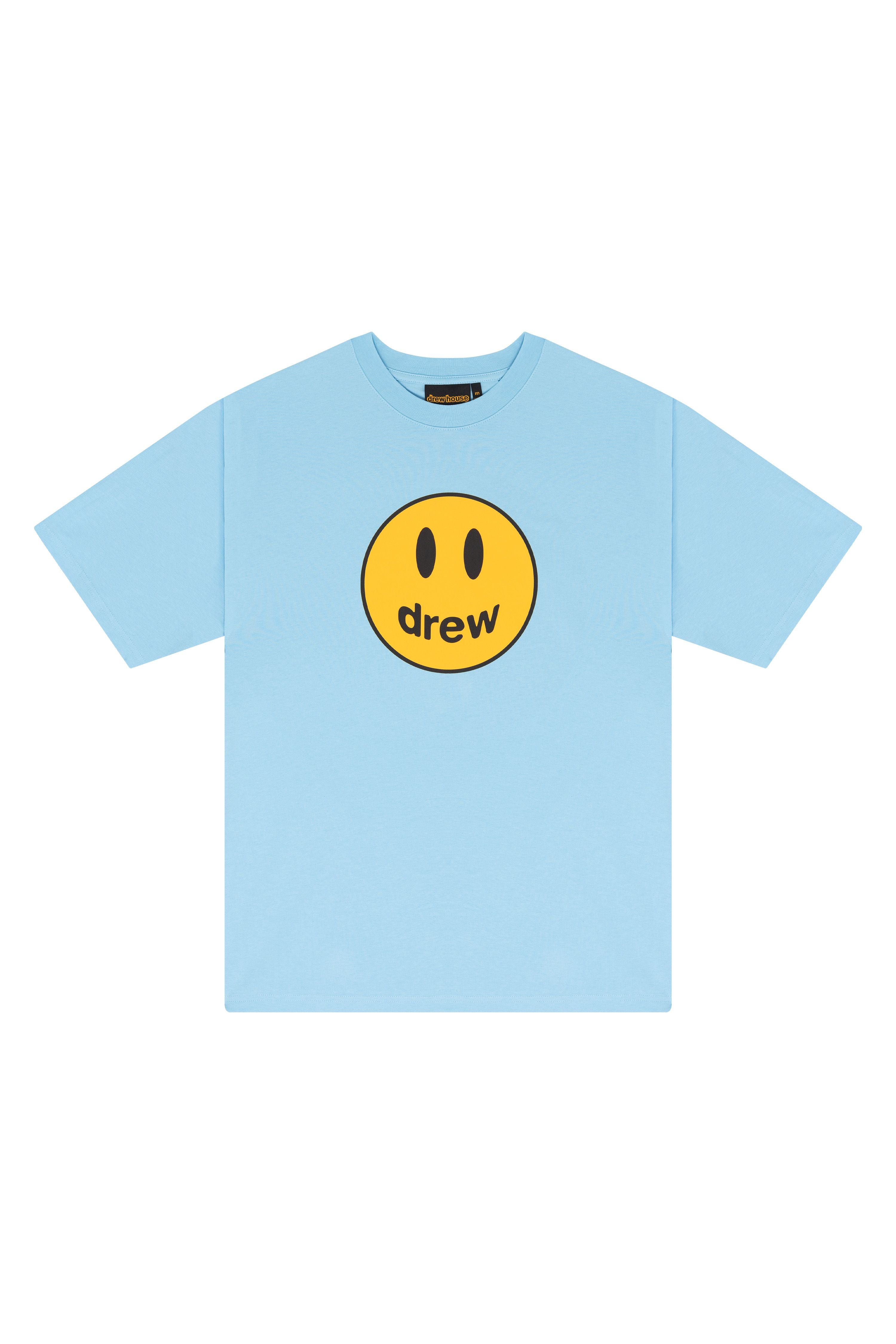 Drew House A笑臉 短袖T恤 淡藍色 DR-SS23-11