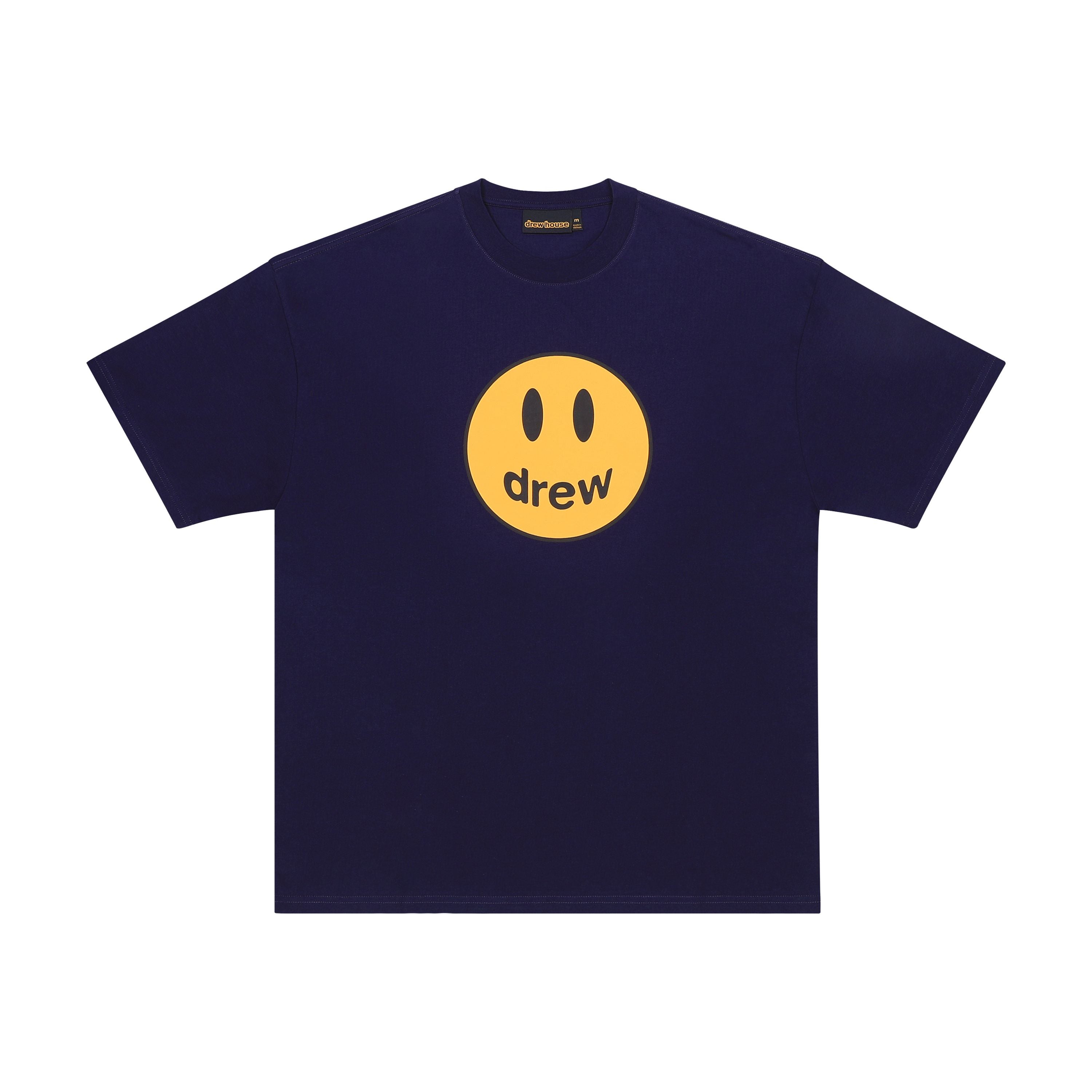 Drew House A笑臉 短袖T恤 深海軍藍 DW-FW22-1222-01