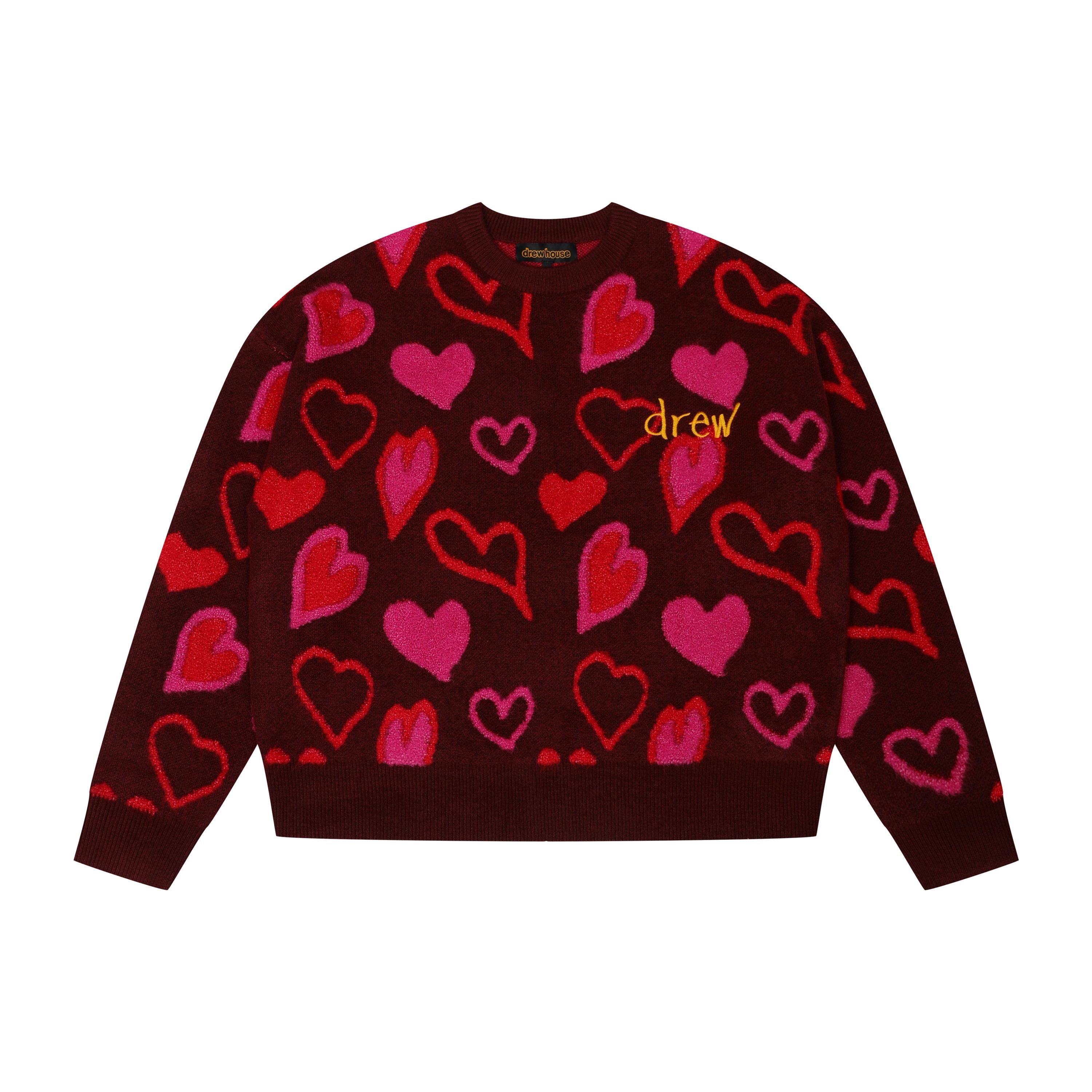 Drew House 其他 針織衫 酒紅色 DW-FW22-1223-07