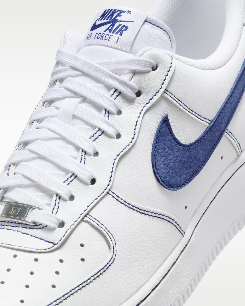 Nike Air Force 1 '07 LV8 白藍縫線荔枝皮 HQ2037-100