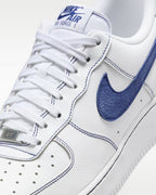 Nike Air Force 1 '07 LV8 白藍縫線荔枝皮 HQ2037-100