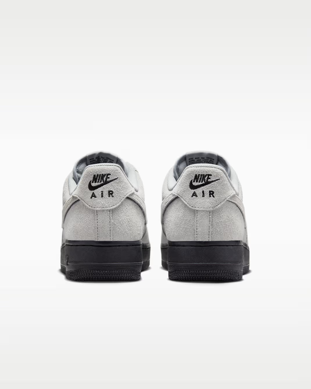 NIKE AIR FORCE 1 '07 麂皮 黑底 羊毛灰 男款 HQ1966-001