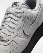 NIKE AIR FORCE 1 '07 麂皮 黑底 羊毛灰 男款 HQ1966-001
