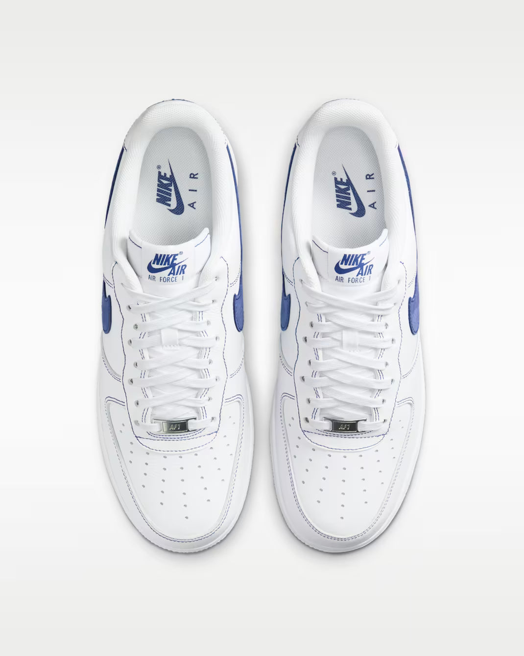 Nike Air Force 1 '07 LV8 白藍縫線荔枝皮 HQ2037-100