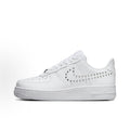 Nike Air Force METALLIC SILVER 全白 鉚釘 銀勾 FQ8887-100