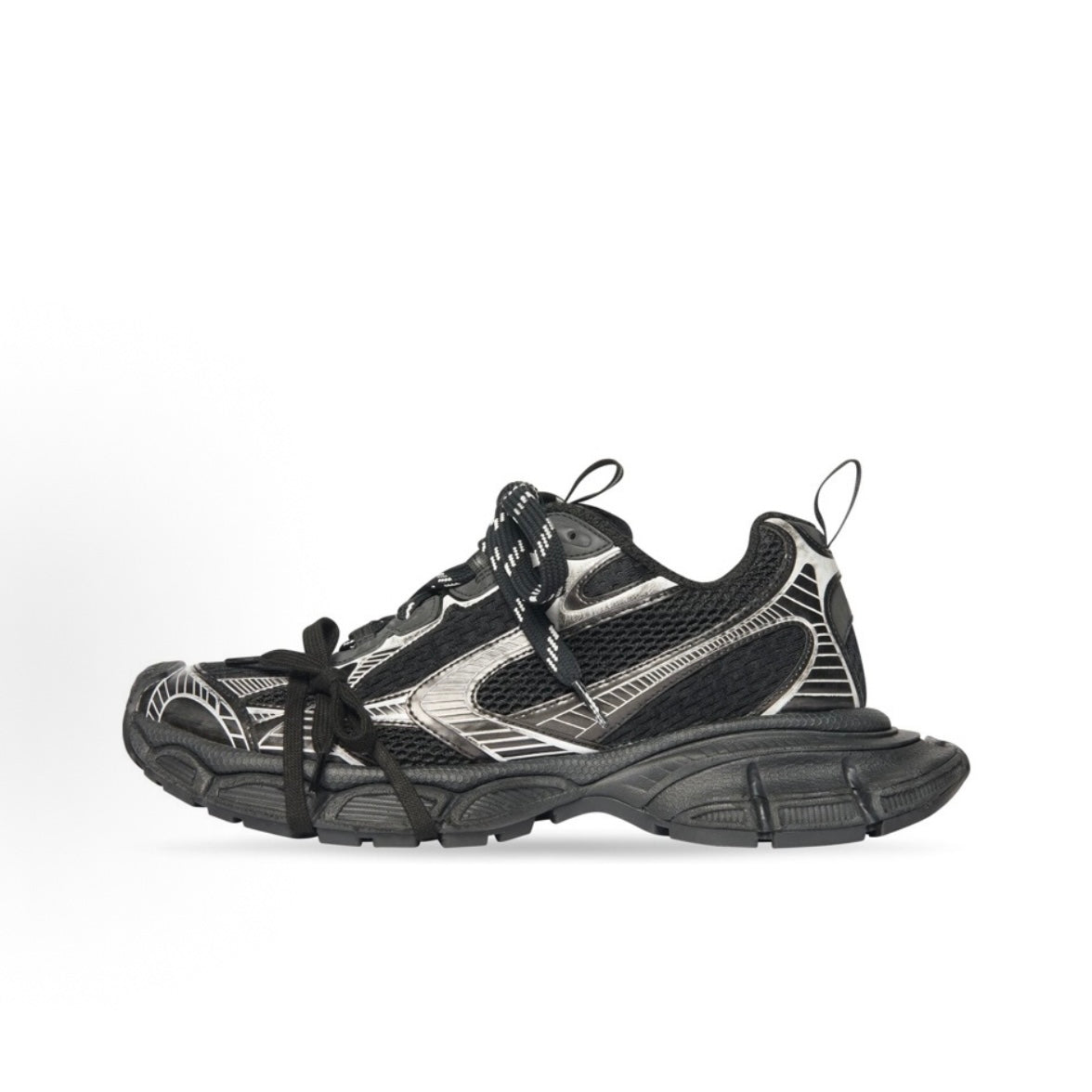 BALENCIAGA 巴黎世家 3XL Sneaker Black / Silver
