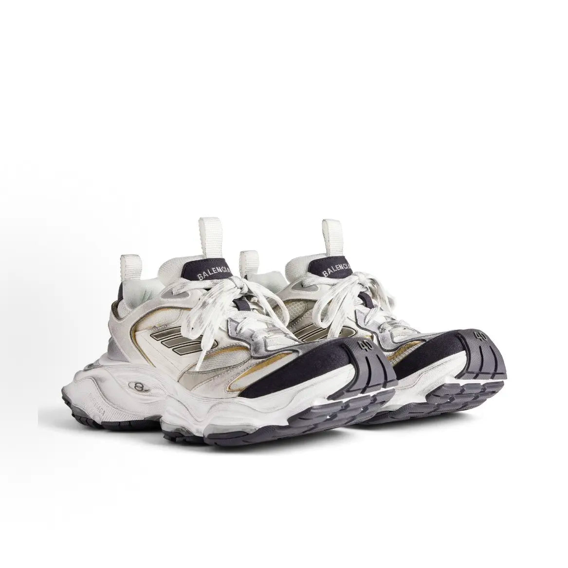 BALENCIAGA 巴黎世家 Cargo Sneaker White Grey