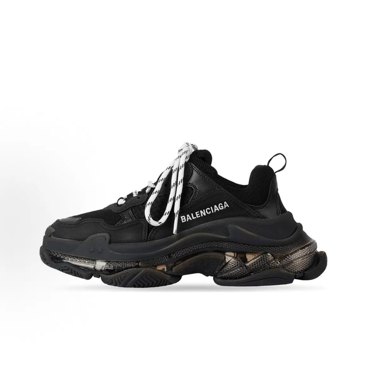 BALENCIAGA 巴黎世家 Triple S Clear Sole Double Black 女款