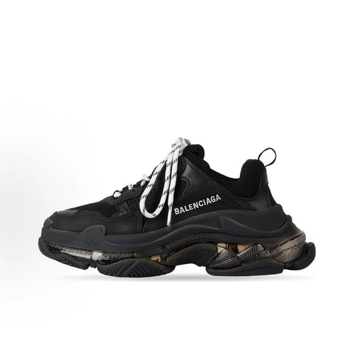 BALENCIAGA 巴黎世家 Triple S Clear Sole Double Black 女款