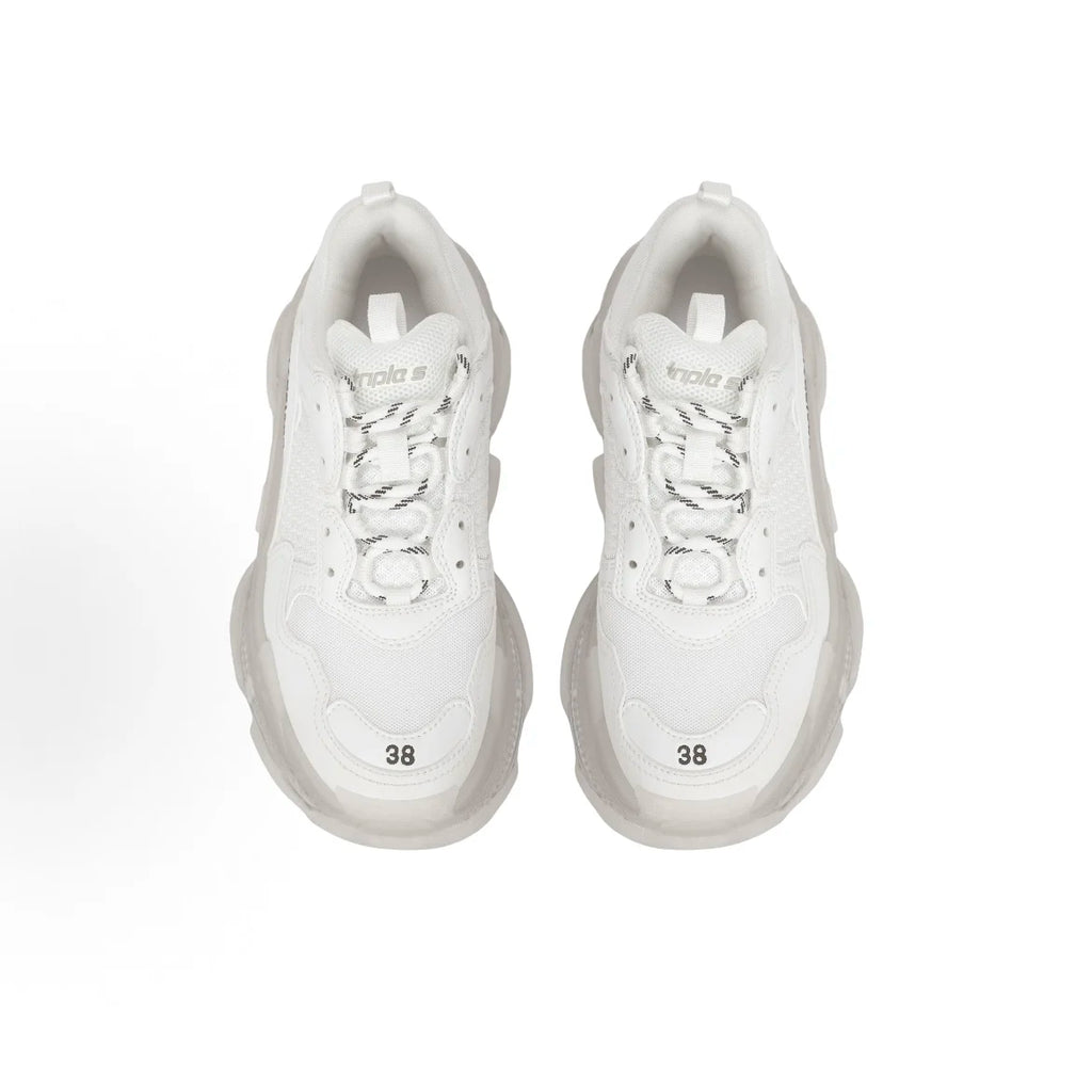 BALENCIAGA 巴黎世家 Triple S Clear Sole White 女款