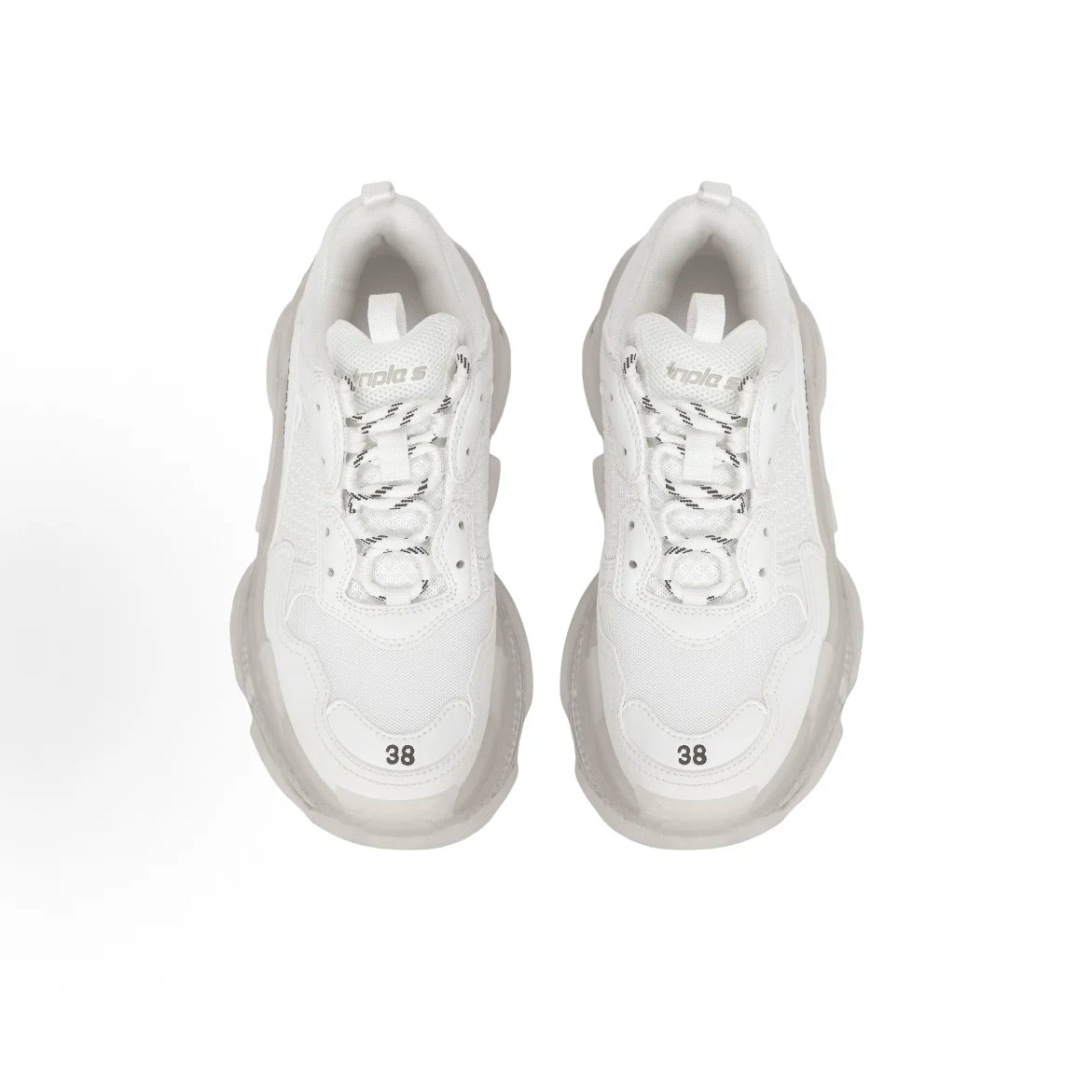 BALENCIAGA 巴黎世家 Triple S Clear Sole White 女款