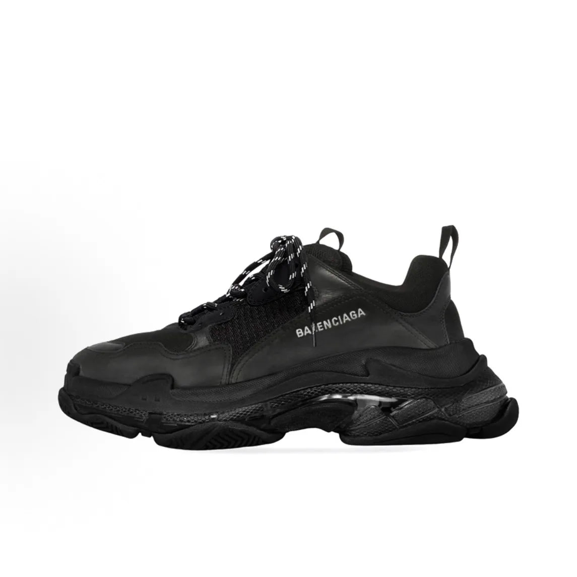 BALENCIAGA 巴黎世家 Triple S Clear Sole Black 男款