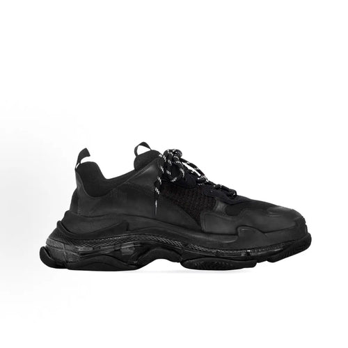 BALENCIAGA 巴黎世家 Triple S Clear Sole Black 男款