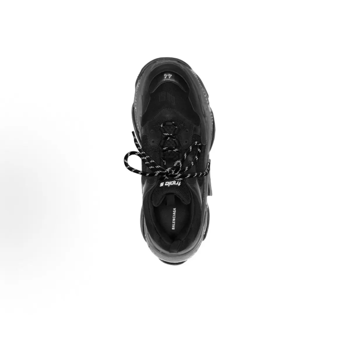 BALENCIAGA 巴黎世家 Triple S Clear Sole Black 男款
