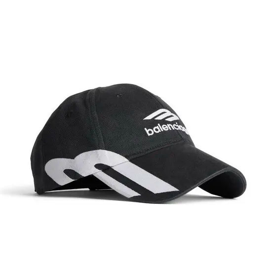 BALENCIAGA 巴黎世家 3b Sports Icon Cap in Black/white