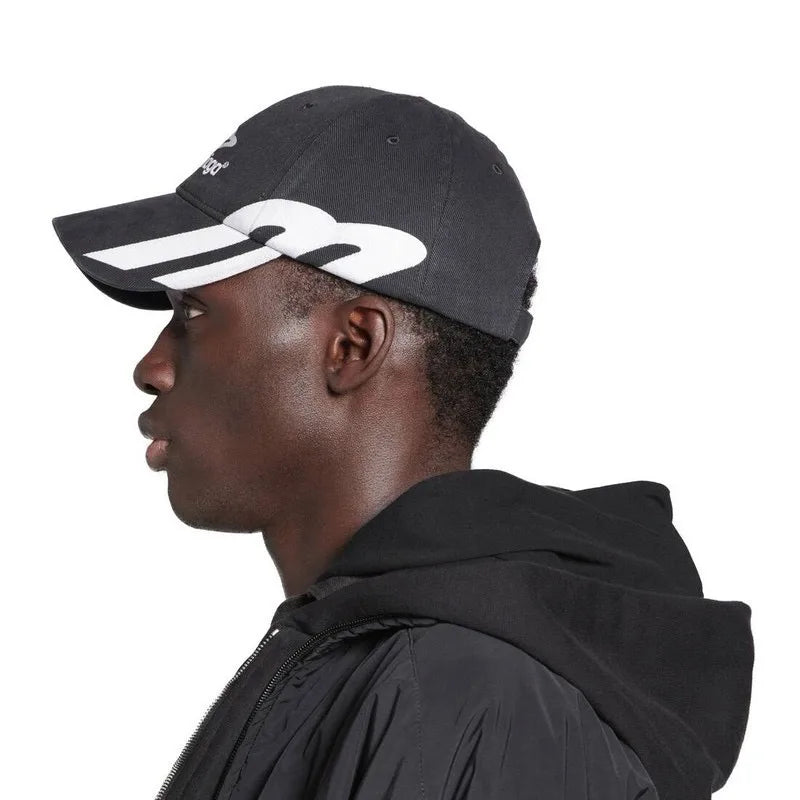 BALENCIAGA 巴黎世家 3b Sports Icon Cap in Black/white