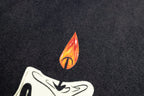 𝗞𝗔𝗦𝗔𝗢 𝗠𝗔𝗗𝗘®︎ FW24 “The FlameDo” Tee Washed Dark Navy