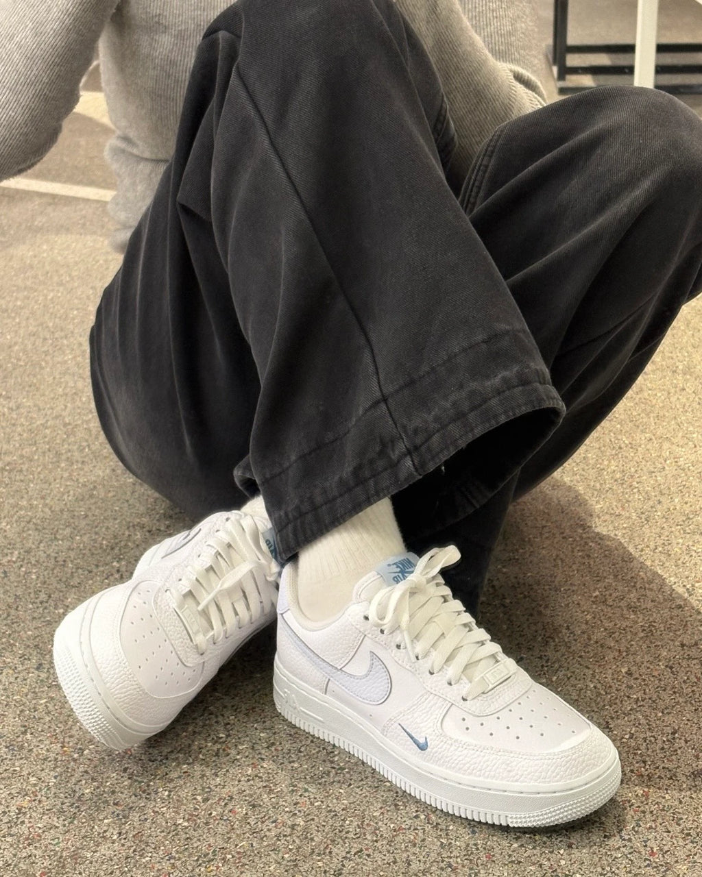 Nike Air Force 1 Low W "White Blue" 寶寶藍 迷你勾 HV2511-100