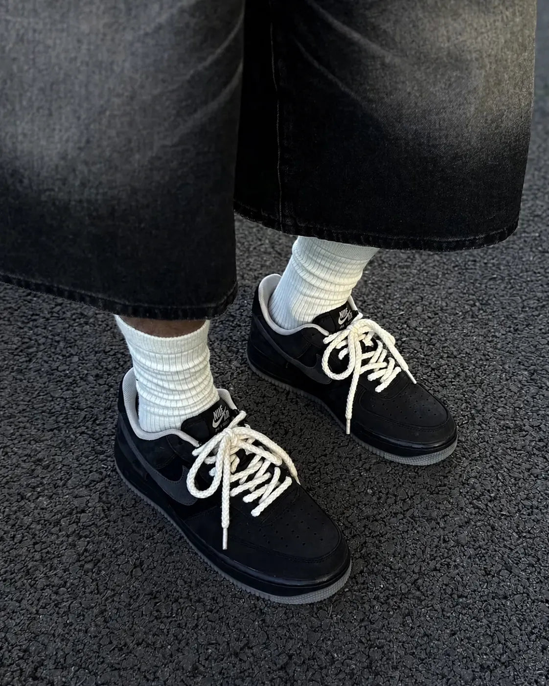 NIKE AIR FORCE 1 Black Fossil