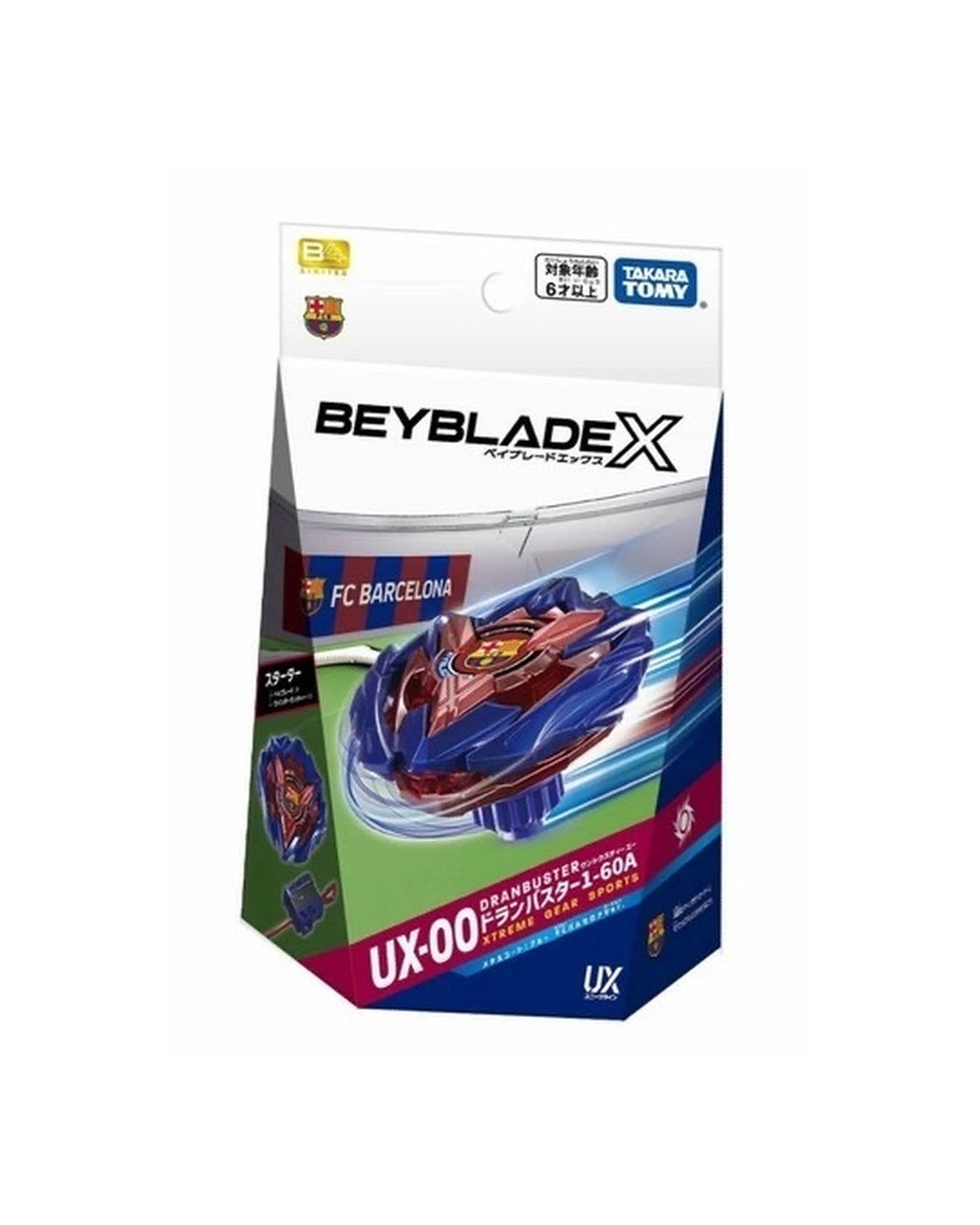 BEYBLADE X 戰鬥陀螺 UX-00 巴塞隆納 聯名款 日本正版 TAKARA TOMY 爆旋陀螺
