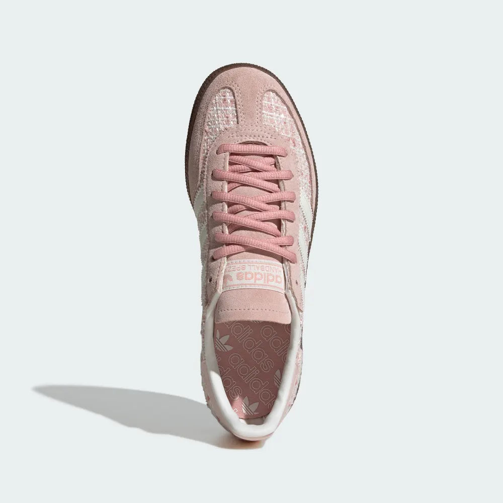 adidas HANDBALL SPEZIAL 麂皮粉 格紋小香風 JR4503