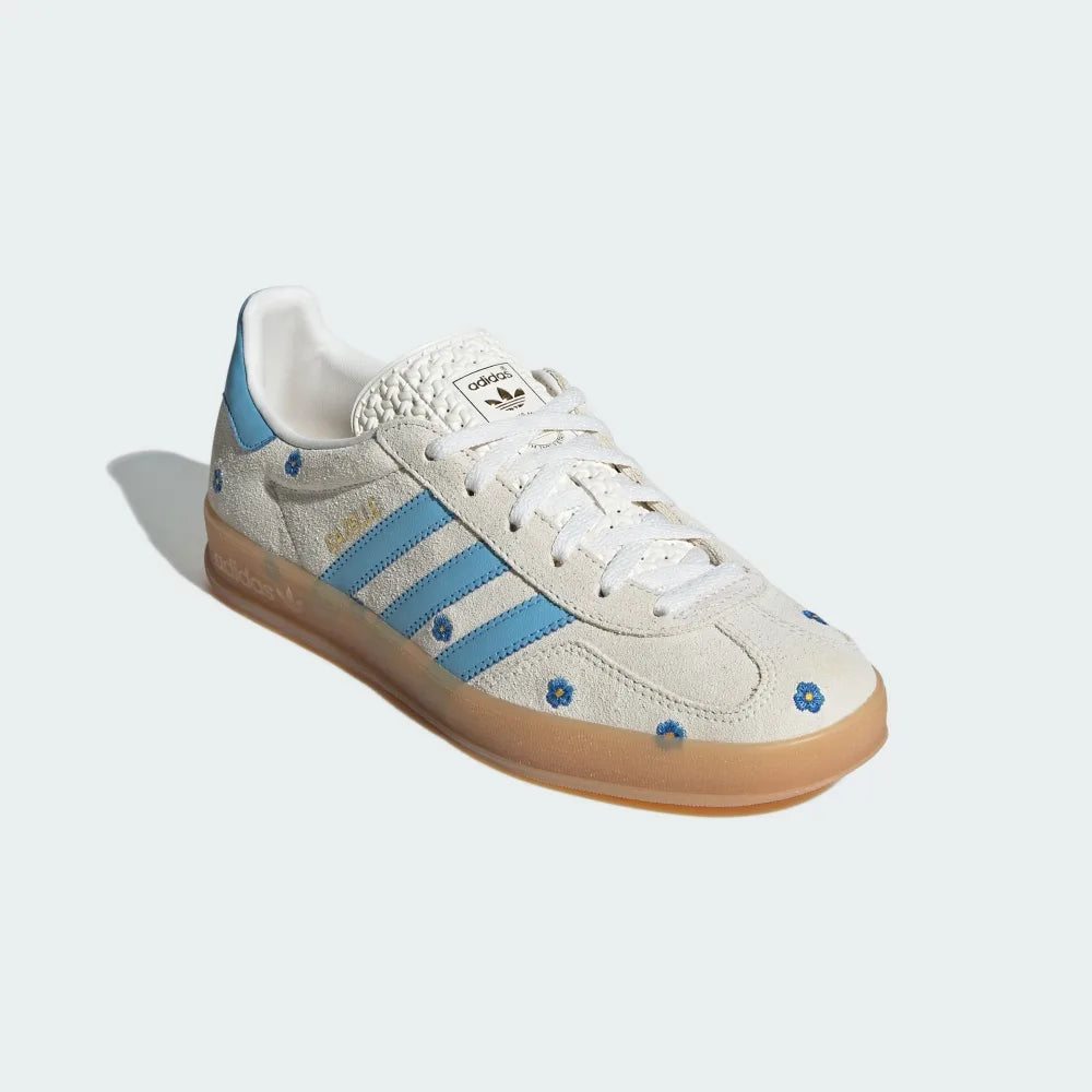 adidas GAZELLE 編織拼接 藍色小花 IF4491