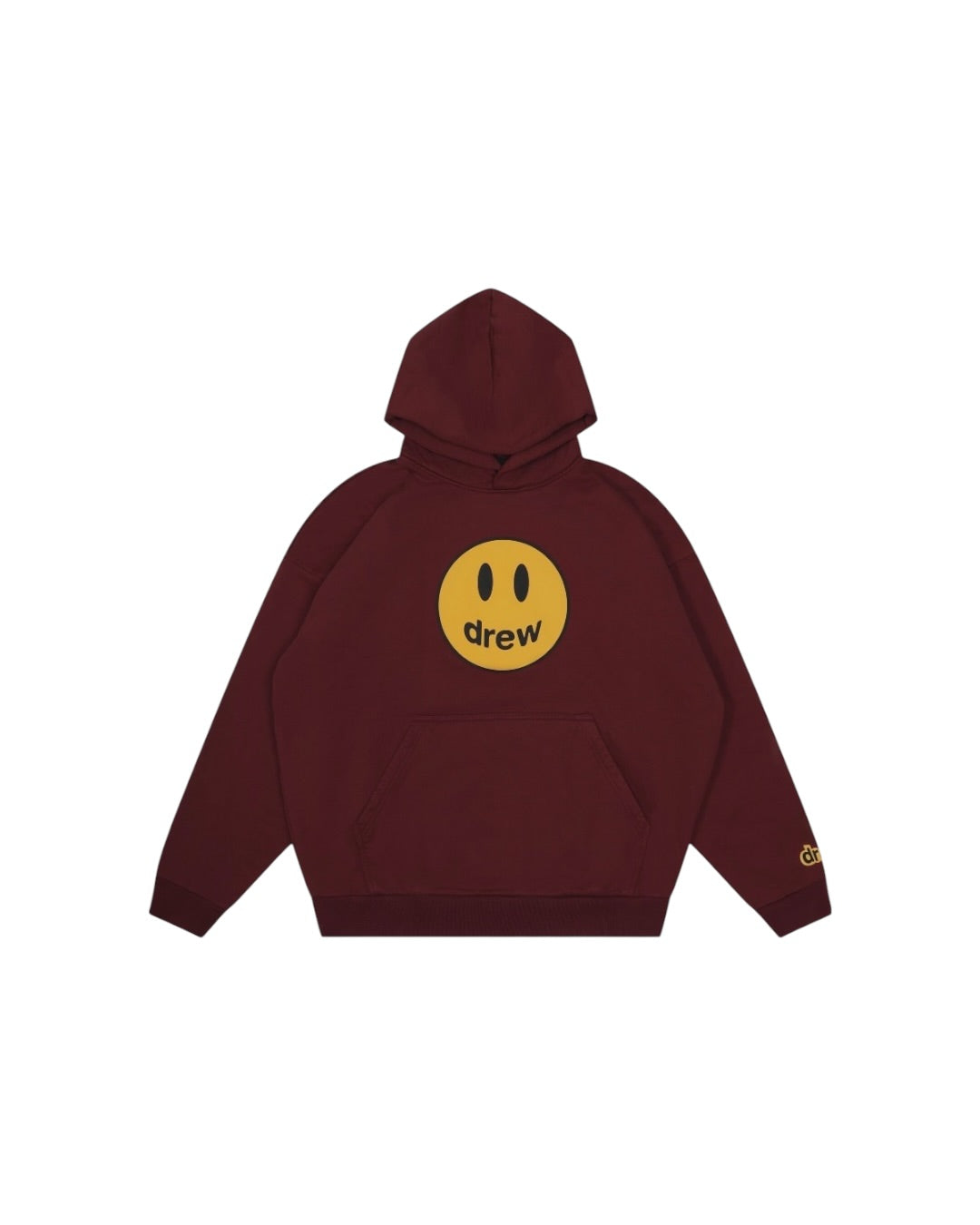 Drew House A笑臉 帽T 酒紅色 DR-FW22-208