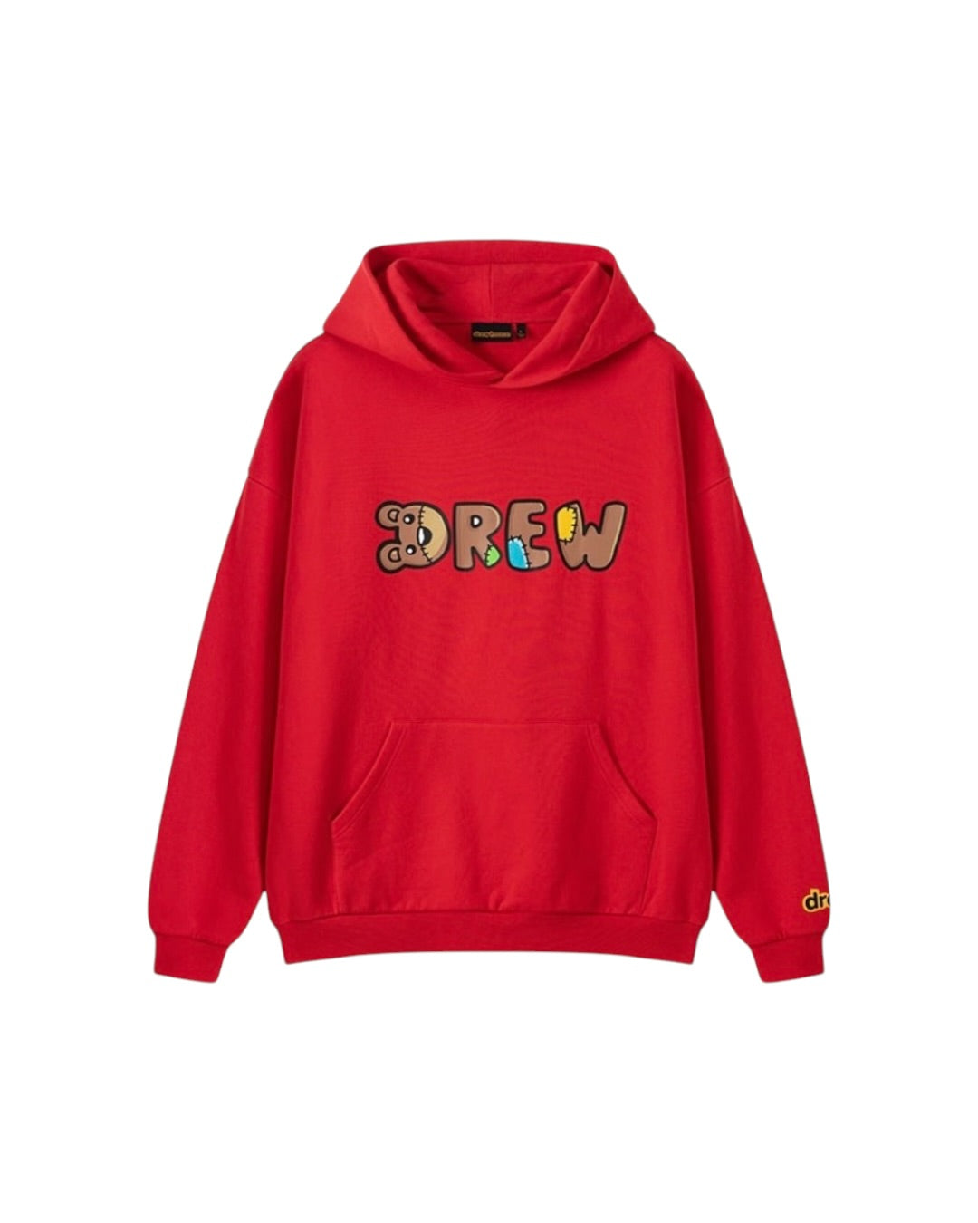 Drew House 小熊字母 帽T 紅色 DH-HJ2502-RD