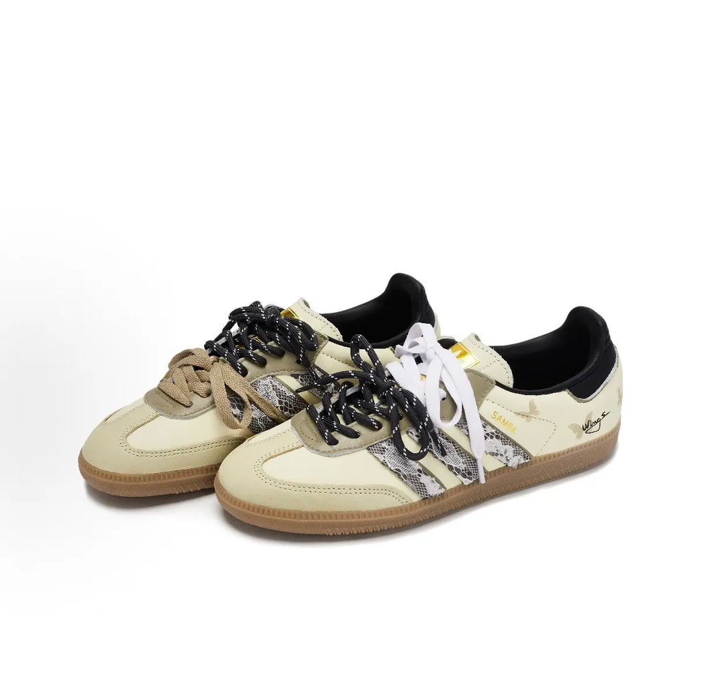adidas originals SAMBA OG 復古蕾絲 米色 ID0478