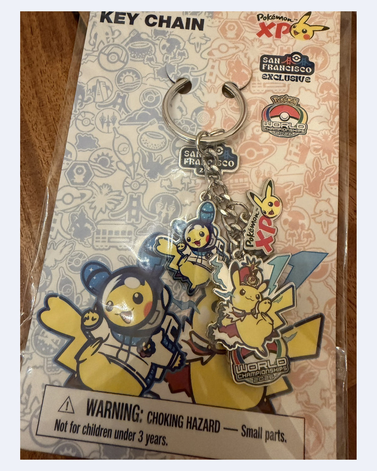 WCS 雙主視覺鑰匙圈｜PokémonXP × 2026 Worlds Key Chain｜KPANDA 舊金山現場實拍