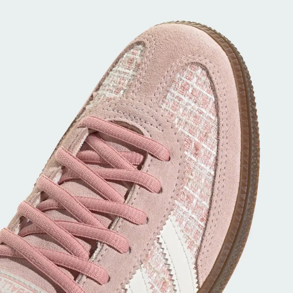 adidas HANDBALL SPEZIAL 麂皮粉 格紋小香風 JR4503