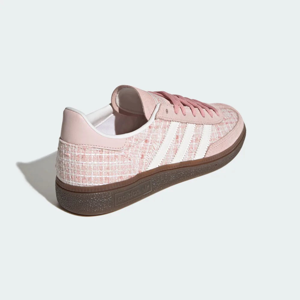 adidas HANDBALL SPEZIAL 麂皮粉 格紋小香風 JR4503