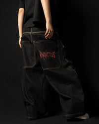 INVICTUS RADICAL WIDE DENIM BAGGY PANTS / 爪痕單寧寬版牛仔褲 — 3