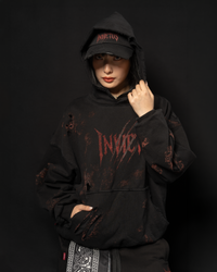 INVICTUS DESTROYED LAYERED HOODIE / 戰損彈孔雙層帽T — 4